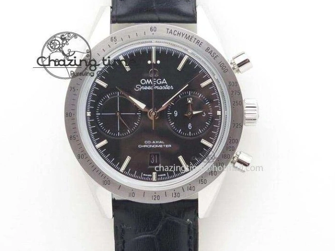 0518 Speedmaster ’57 SS Chrono AXF Best Edition Blue Dial on SS Bracelet A7750 (Free Leather Strap) StreetReady 8281